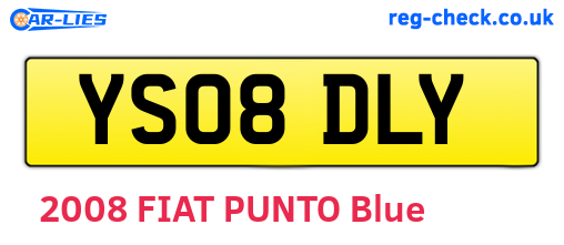 YS08DLY are the vehicle registration plates.