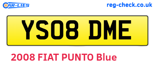 YS08DME are the vehicle registration plates.