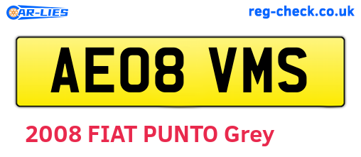 AE08VMS are the vehicle registration plates.