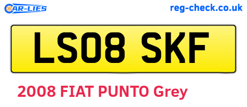 LS08SKF are the vehicle registration plates.