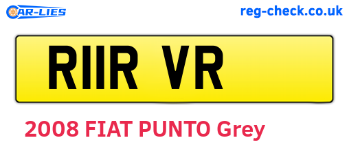 R11RVR are the vehicle registration plates.
