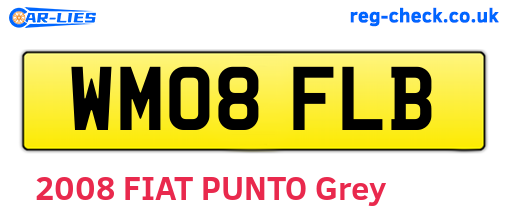 WM08FLB are the vehicle registration plates.