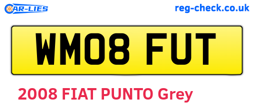 WM08FUT are the vehicle registration plates.