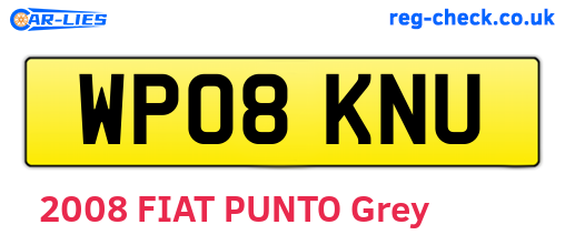 WP08KNU are the vehicle registration plates.