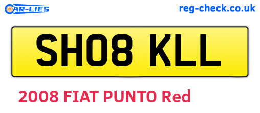 SH08KLL are the vehicle registration plates.