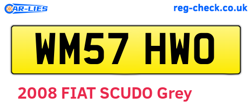 WM57HWO are the vehicle registration plates.