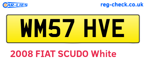 WM57HVE are the vehicle registration plates.