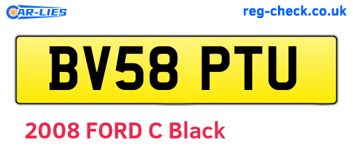 BV58PTU are the vehicle registration plates.