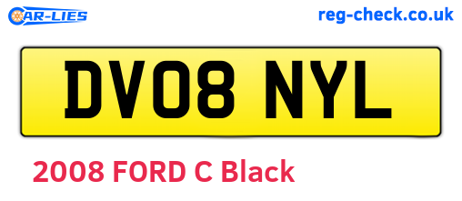 DV08NYL are the vehicle registration plates.