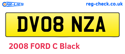 DV08NZA are the vehicle registration plates.