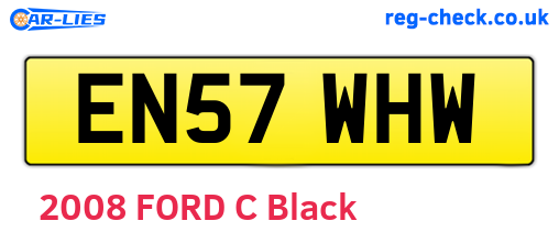 EN57WHW are the vehicle registration plates.