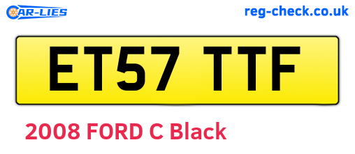 ET57TTF are the vehicle registration plates.