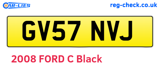 GV57NVJ are the vehicle registration plates.
