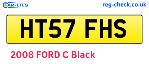 HT57FHS are the vehicle registration plates.