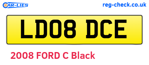 LD08DCE are the vehicle registration plates.