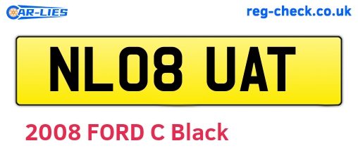 NL08UAT are the vehicle registration plates.