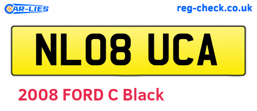 NL08UCA are the vehicle registration plates.