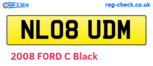 NL08UDM are the vehicle registration plates.