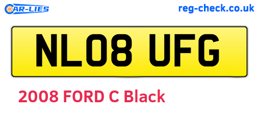 NL08UFG are the vehicle registration plates.