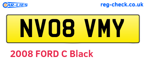 NV08VMY are the vehicle registration plates.
