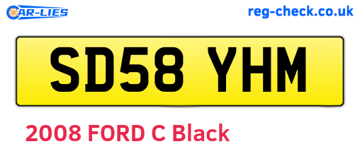 SD58YHM are the vehicle registration plates.