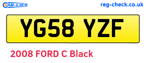 YG58YZF are the vehicle registration plates.