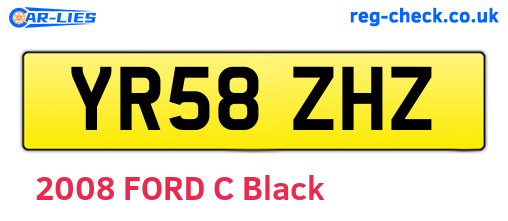 YR58ZHZ are the vehicle registration plates.