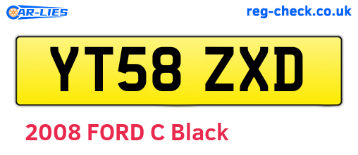 YT58ZXD are the vehicle registration plates.