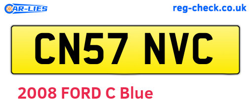 CN57NVC are the vehicle registration plates.