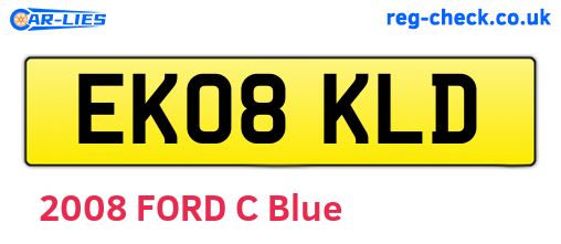 EK08KLD are the vehicle registration plates.