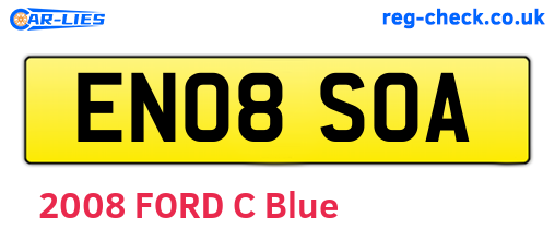 EN08SOA are the vehicle registration plates.