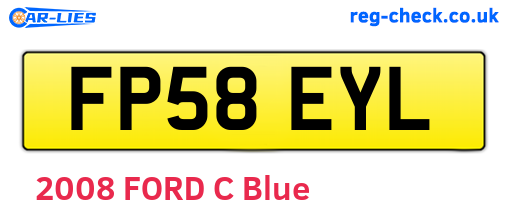 FP58EYL are the vehicle registration plates.