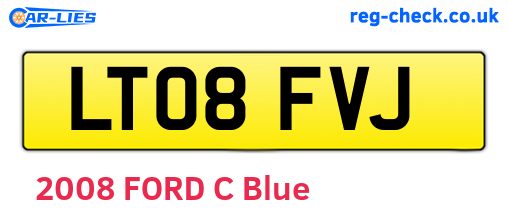 LT08FVJ are the vehicle registration plates.