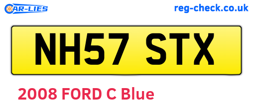 NH57STX are the vehicle registration plates.