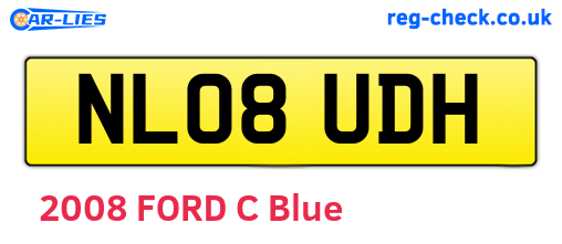 NL08UDH are the vehicle registration plates.