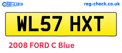 WL57HXT are the vehicle registration plates.