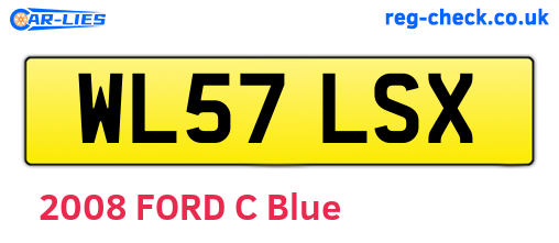 WL57LSX are the vehicle registration plates.