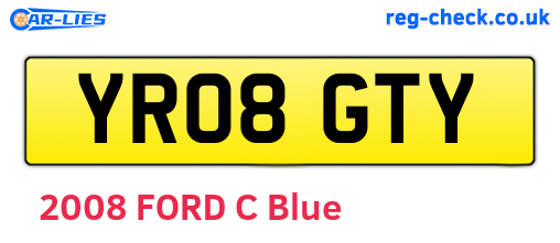 YR08GTY are the vehicle registration plates.