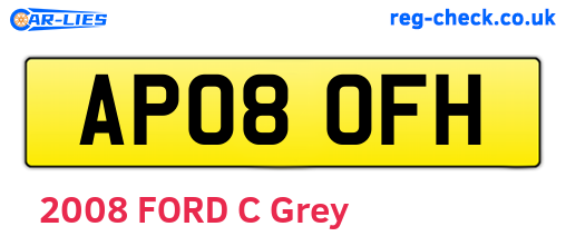 AP08OFH are the vehicle registration plates.