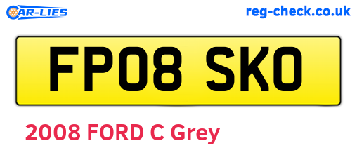 FP08SKO are the vehicle registration plates.