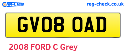 GV08OAD are the vehicle registration plates.