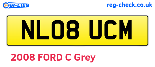 NL08UCM are the vehicle registration plates.