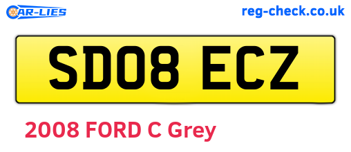 SD08ECZ are the vehicle registration plates.