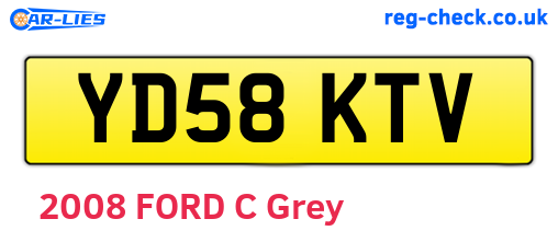 YD58KTV are the vehicle registration plates.