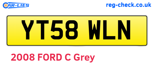 YT58WLN are the vehicle registration plates.