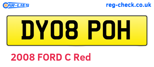 DY08POH are the vehicle registration plates.
