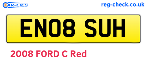 EN08SUH are the vehicle registration plates.