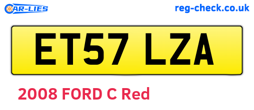 ET57LZA are the vehicle registration plates.