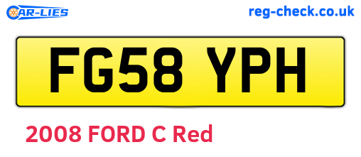 FG58YPH are the vehicle registration plates.