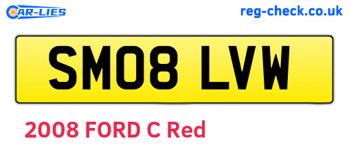 SM08LVW are the vehicle registration plates.